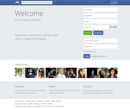 仿Facebook经典社交聊天交友源码 英文版仿Facebook系统是一款社交网络网站源码