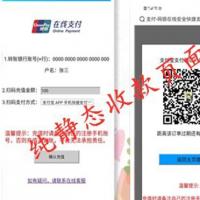 纯静态支付充值收款页面 显示收款码卡号 无自动回调 集成在线客服