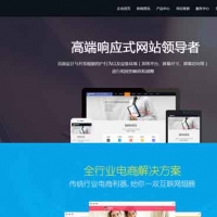 高端网站建筑师设计的互联网营销企业模板带移动端