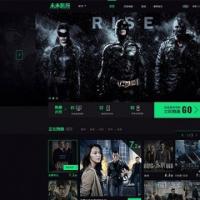 Thinkphp内核精美黑色视频影视电影网站源码